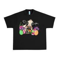 Black Happy Easter Cow Easter Day Urban Heavy Tee - Neo Western