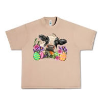 Burro Happy Easter Cow Easter Day Urban Heavy Tee - Neo Western