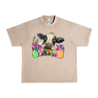 French Oak Happy Easter Cow Easter Day Urban Heavy Tee - Neo Western