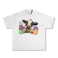 Lunar Rock Happy Easter Cow Easter Day Urban Heavy Tee - Neo Western