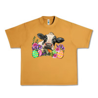 Peanut Butter Happy Easter Cow Easter Day Urban Heavy Tee - Neo Western