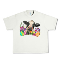 Pistachio Happy Easter Cow Easter Day Urban Heavy Tee - Neo Western