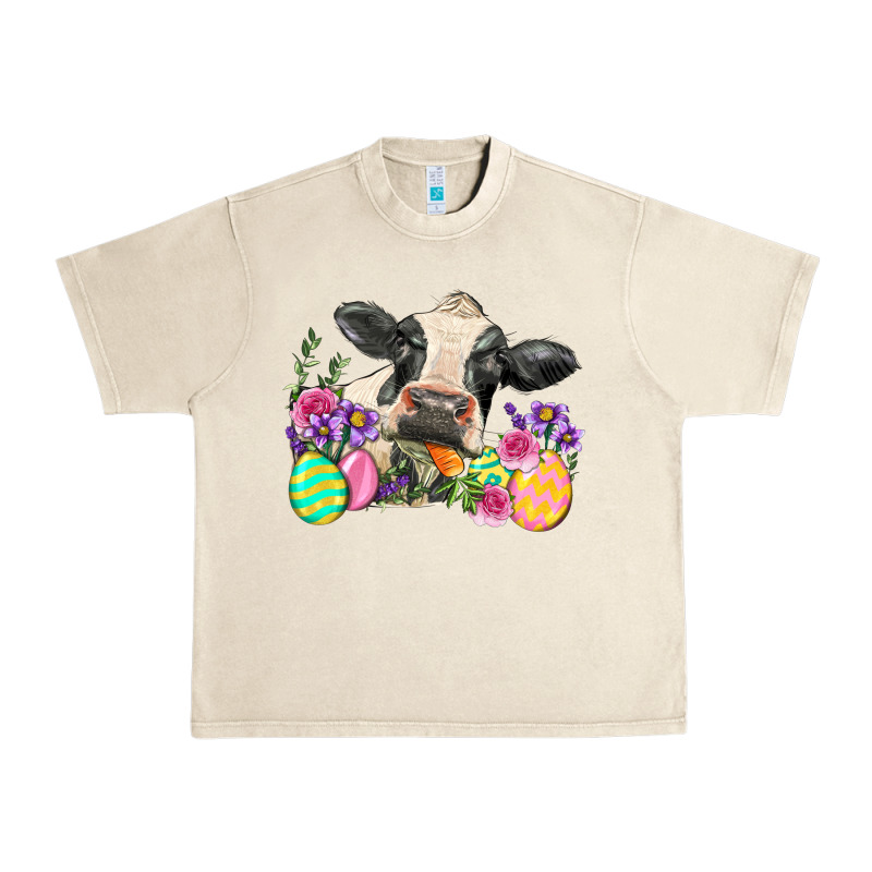 Happy Easter Cow Easter Day Urban Heavy Tee by Neo Western | Teevron