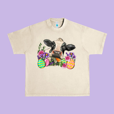 Happy Easter Cow Easter Day Urban Heavy Tee Designed By Neo Western