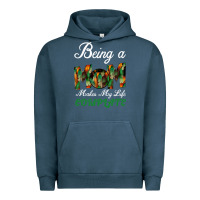 Pigment Midnight Navy Being A Mom Makes My Life Complete For dark Urban Hoodie - Bettercallsaul