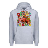 Heather Grey cinco de mayo truck Premium Hoodie - LillyAllenDesigns