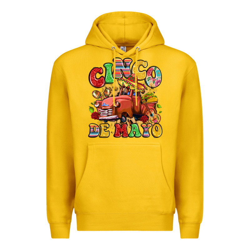 Cinco De Mayo Truck Premium Hoodie by LillyAllenDesigns | Teevron