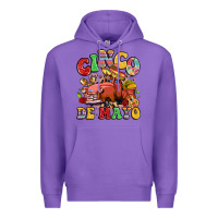 Purple cinco de mayo truck Premium Hoodie - LillyAllenDesigns
