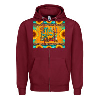 Burgundy small business mama leopard turquoise aztec serape cowhide sunflowers Zipper Hoodie - Artiststas