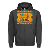 Charcoal Heather small business mama leopard turquoise aztec serape cowhide sunflowers Zipper Hoodie - Artiststas