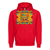 Red small business mama leopard turquoise aztec serape cowhide sunflowers Zipper Hoodie - Artiststas
