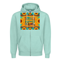 Seafoam small business mama leopard turquoise aztec serape cowhide sunflowers Zipper Hoodie - Artiststas