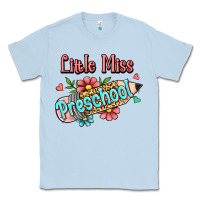 Dusty Blue little miss preschool Classic Tee - RanaPortraitStore