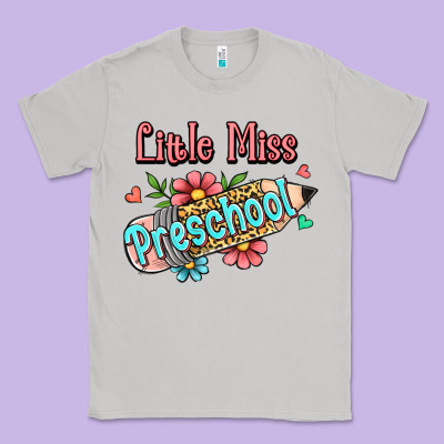 Little Miss Preschool Classic Tee Designed By Ranaportraitstore