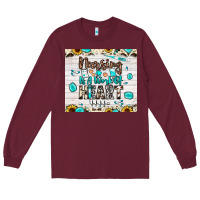 Burgundy nursing is a work of heart Long Sleeve Tee - JahusDesignShop