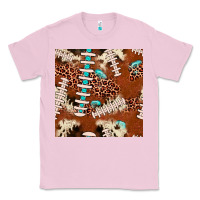 Bubblegum Pink football leopard gemstone seamless pattern Classic Tee - JahusDesignShop