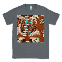 Charcoal Heather football leopard gemstone seamless pattern Classic Tee - JahusDesignShop