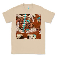 Mushroom football leopard gemstone seamless pattern Classic Tee - JahusDesignShop
