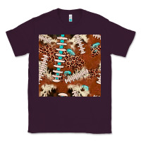 Plum football leopard gemstone seamless pattern Classic Tee - JahusDesignShop