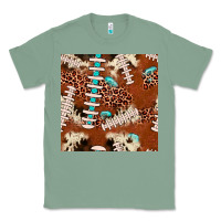 Sage football leopard gemstone seamless pattern Classic Tee - JahusDesignShop
