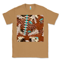 Toasted Coconut football leopard gemstone seamless pattern Classic Tee - JahusDesignShop