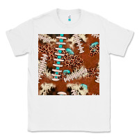 White football leopard gemstone seamless pattern Classic Tee - JahusDesignShop