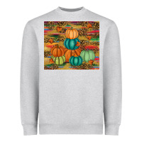 Heather Grey pumpkin Heavyweight Sweatshirt - RanaPortraitStore