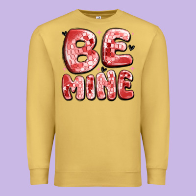 Be Mine Premium Sweatshirt Designed By Maliassmallbusiness