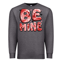 Charcoal Heather be mine Premium Sweatshirt - MaliasSmallBusiness
