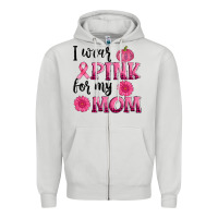 Dove Grey i wear pink for my mom sunlower and pumpkin Zipper Hoodie - AdoDesignShop