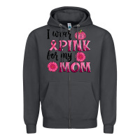 Smoke i wear pink for my mom sunlower and pumpkin Zipper Hoodie - AdoDesignShop