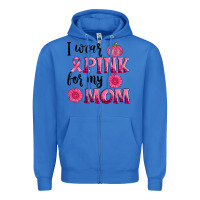 True Royal i wear pink for my mom sunlower and pumpkin Zipper Hoodie - AdoDesignShop