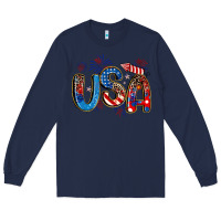 Navy usa 4th of july Long Sleeve Tee - Artiststas