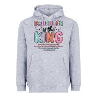 Heather Grey daughter of the king Heavyweight Hoodie - MaliasSmallBusiness