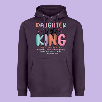 Daughter Of The King Heavyweight Hoodie Designed By Maliassmallbusiness