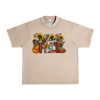 French Oak Welcome Fall Pumpkin Urban Heavy Tee - CowhideDigitalArt
