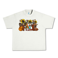 Pistachio Welcome Fall Pumpkin Urban Heavy Tee - CowhideDigitalArt