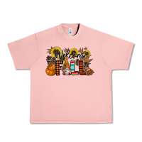 Salmon Welcome Fall Pumpkin Urban Heavy Tee - CowhideDigitalArt