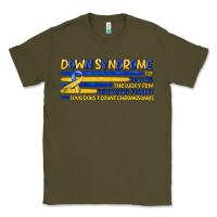 Army Green down syndrome Classic Tee - Artiststas
