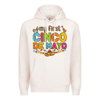 Pale Pink my first cinco de mayo Premium Hoodie - LillyAllenDesigns