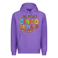 Purple my first cinco de mayo Premium Hoodie - LillyAllenDesigns