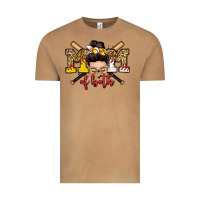 Vintage Camel mom of both baseball and softball messy bun Vintage Tee - Zillion Design Studio