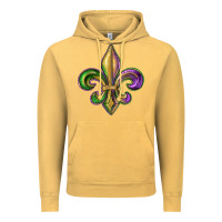 Vintage Mustard fleur de lis Vintage Hoodie - RanaPortraitStore