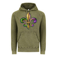 Vintage Olive fleur de lis Vintage Hoodie - RanaPortraitStore
