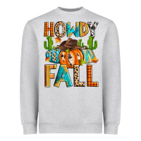 Heather Grey howdy fall Heavyweight Sweatshirt - Zillion Design Studio