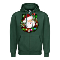 Sports Green horseshoe santa Zipper Hoodie - AdoDesignShop