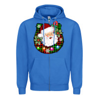 True Royal horseshoe santa Zipper Hoodie - AdoDesignShop