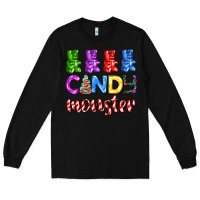 Black candy monster with jelly bear Long Sleeve Tee - AdoDesignShop