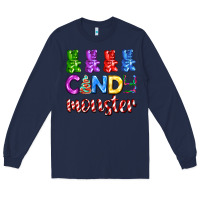 Navy candy monster with jelly bear Long Sleeve Tee - AdoDesignShop
