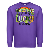 Purple my class is full of lucky charms Premium Sweatshirt - MaliasSmallBusiness